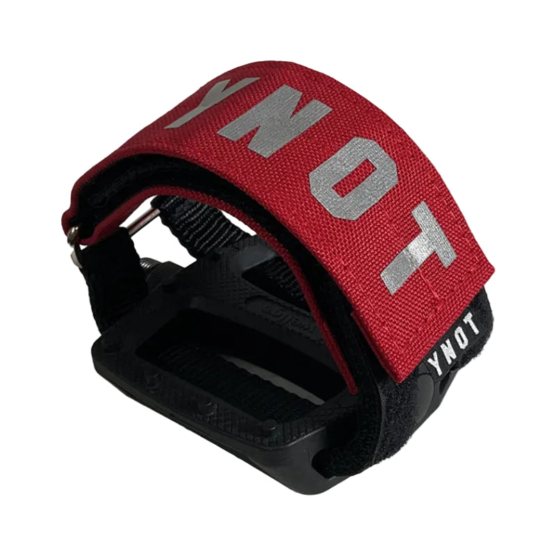 YNOT fixed gear bike pedal straps Red