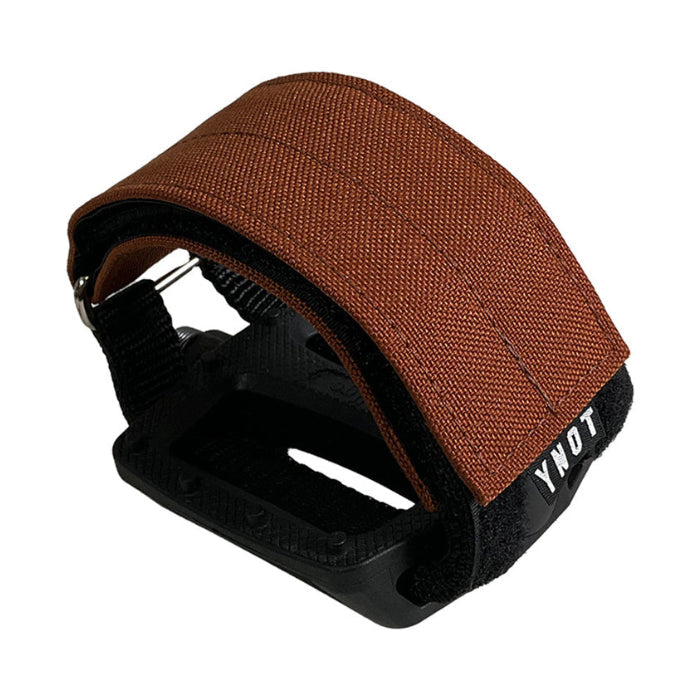 fixed gear strap YNOT fixed gear bike pedal straps Black w/ Reflective Logo