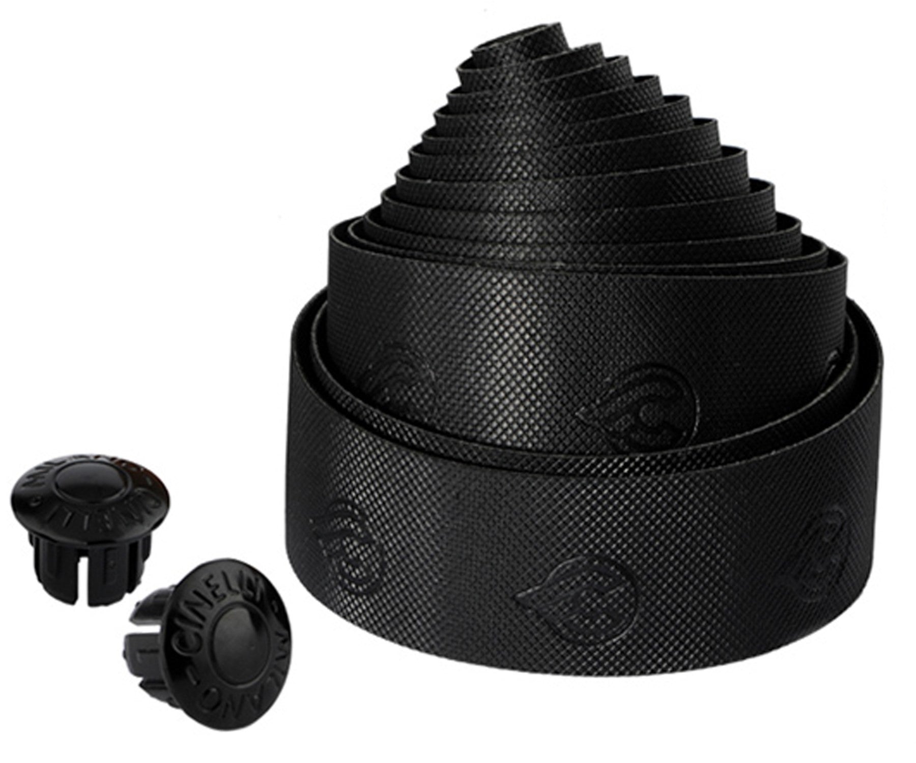 Bouchons De Barre De Vélo Vintage BIANCHI - Noir Shield / Céleste Plastique