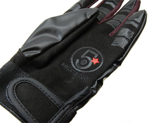 5 Bling Streamline track gloves - black