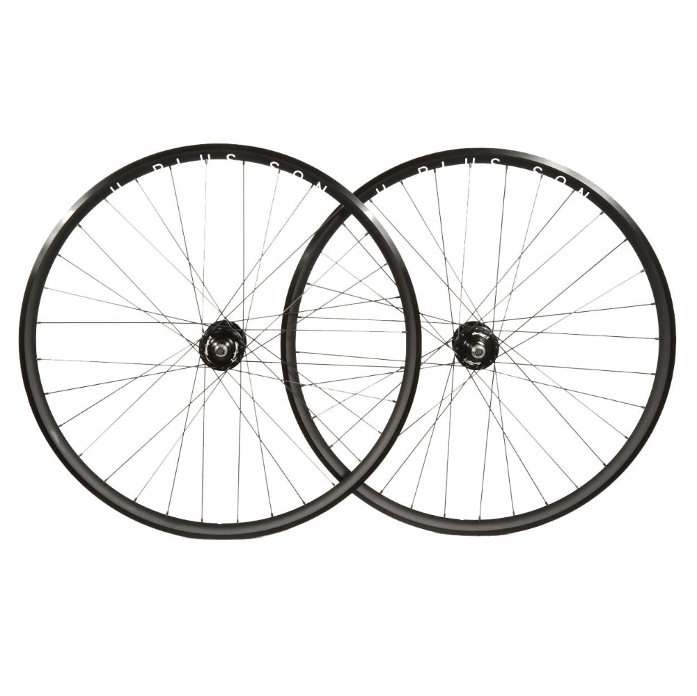 H+Son Archetype/Gran Compe II fixed gear track wheelset - black