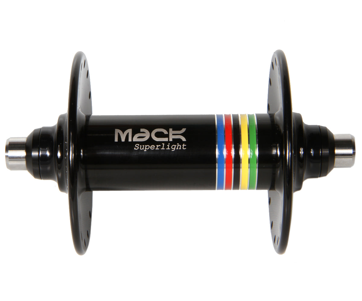 Mack Superlight high flange front hub - black WCS - Retrogression Fixed Gear