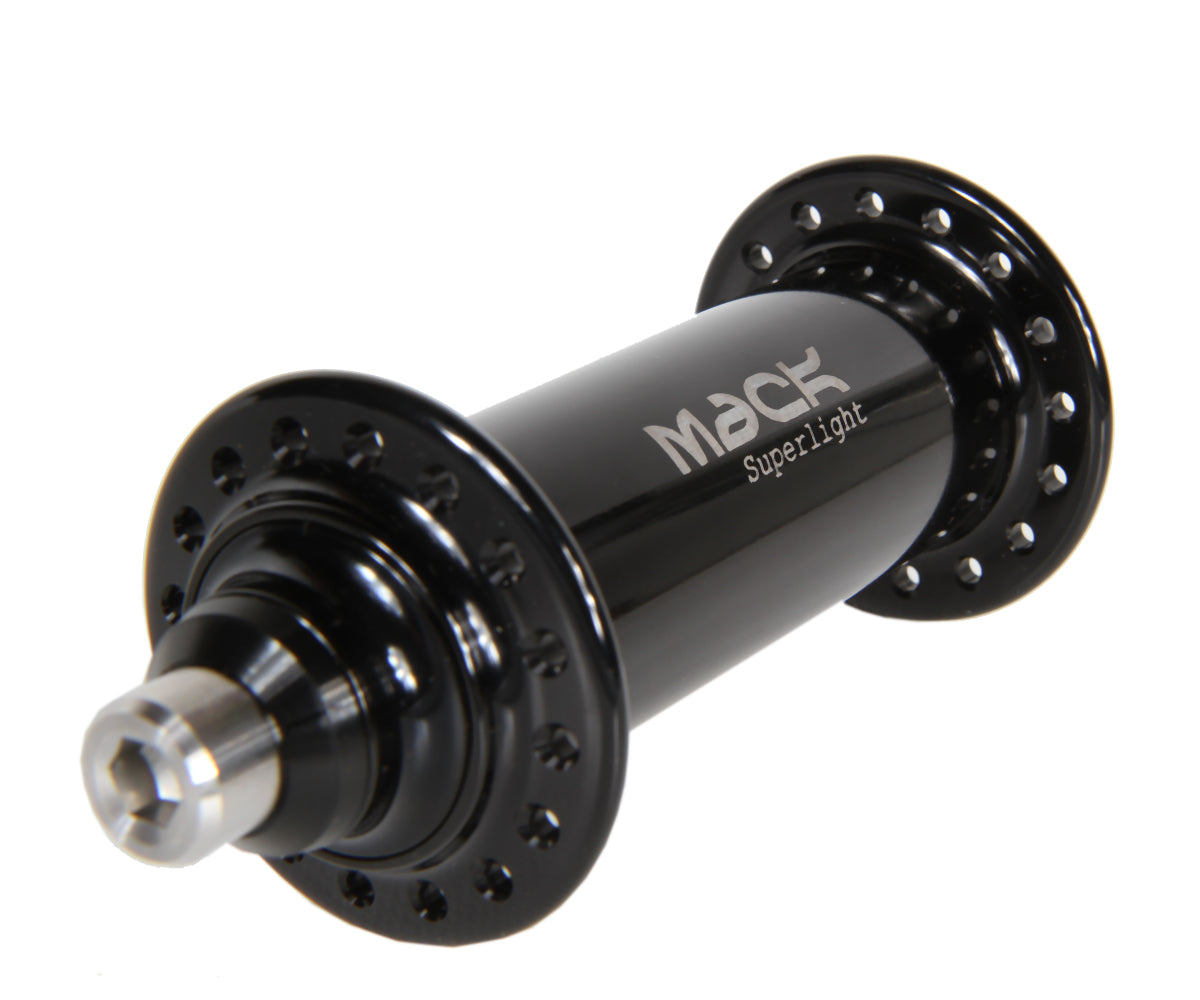 Mack Superlight low flange front hub - black - Retrogression Fixed Gear