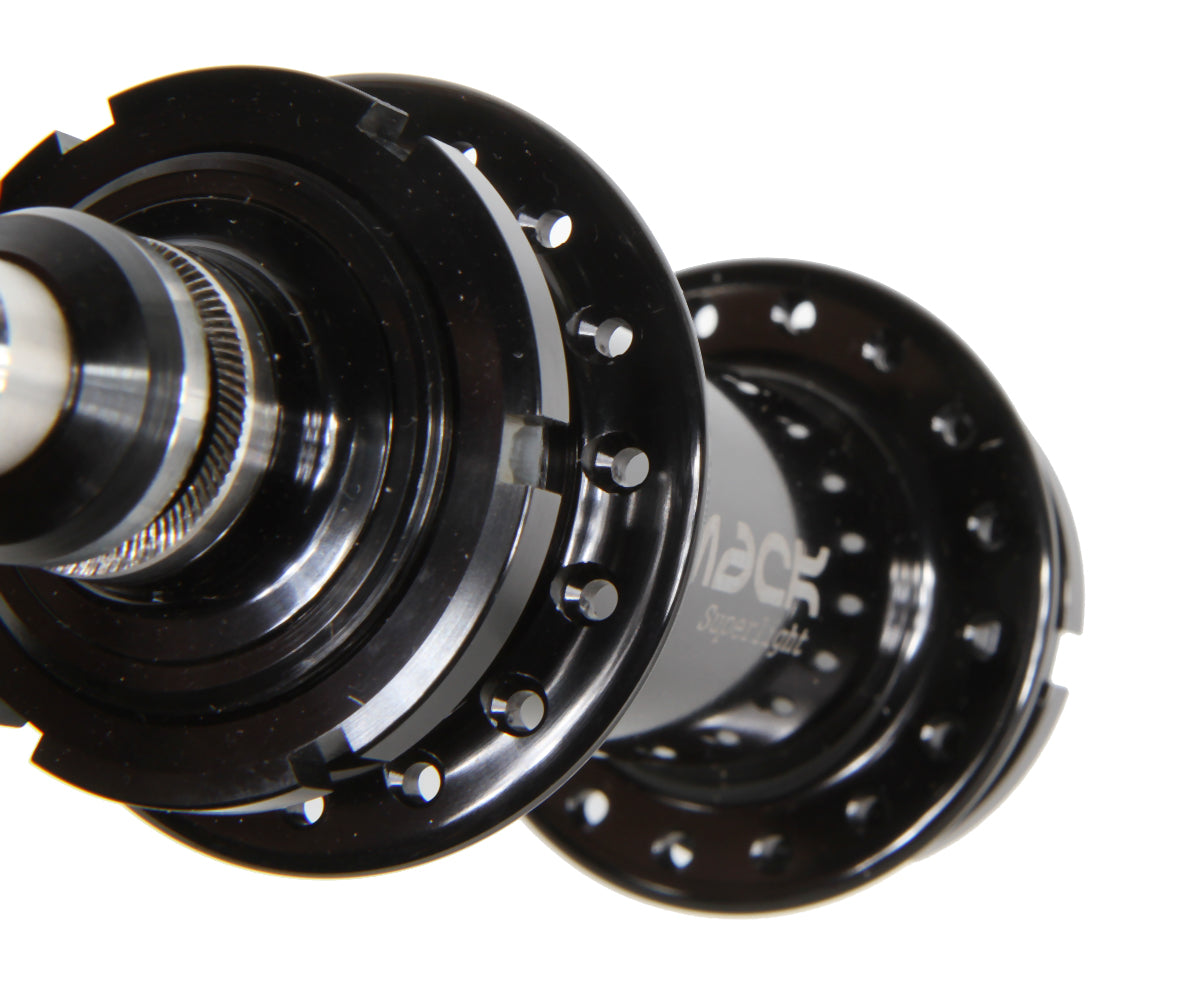 Mack Superlight low flange rear hub - black - Retrogression Fixed Gear