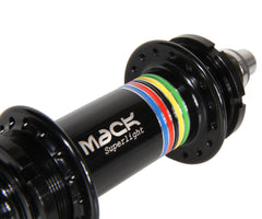 Mack Superlight low flange rear hub - black WCS - Retrogression Fixed Gear