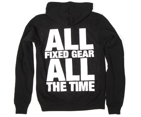 Retrogression "All Fixed Gear" zip hoodie - CLEARANCE
