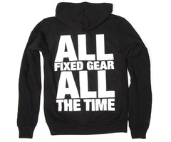 Retrogression "All Fixed Gear" zip hoodie - CLEARANCE - Retrogression Fixed Gear