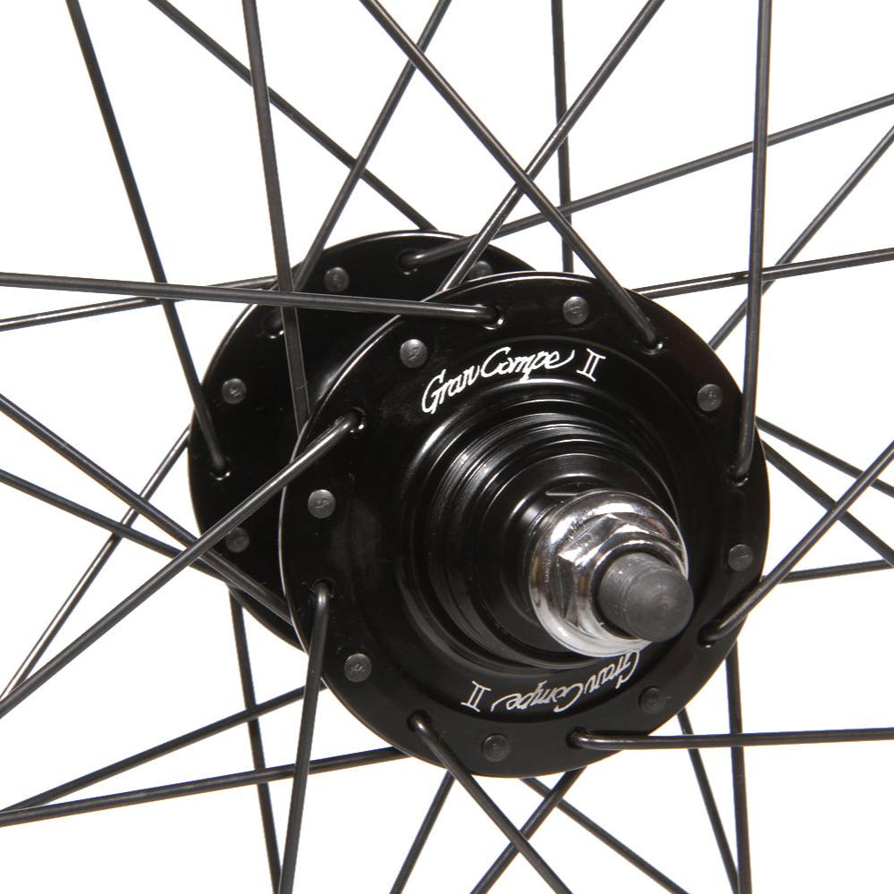 Velocity Deep V/Gran Compe II wheelset black Retrogression