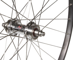 H+Son TB14/Phil Wood low flange wheelset - hard anodized gray - Retrogression Fixed Gear