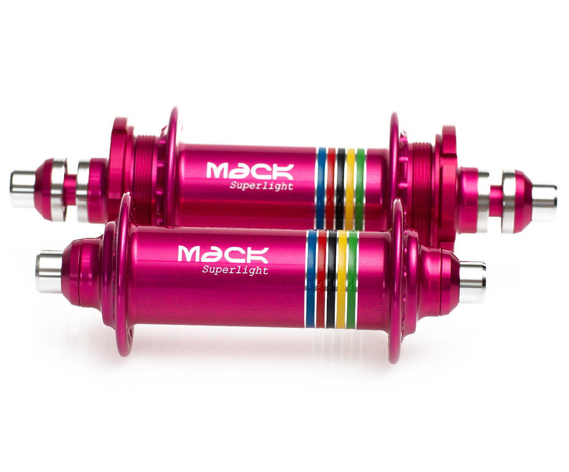 Mack Superlight low flange hub set - anodized colors WCS - Retrogression Fixed Gear