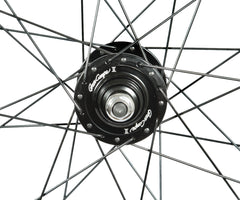 H+Son SL42/Gran Compe II wheelset - black - Retrogression Fixed Gear