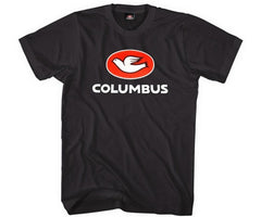 Columbus Dove logo t-shirt - black - Retrogression Fixed Gear