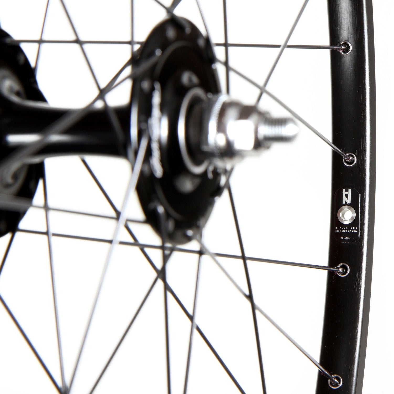 H+Son TB14/Gran Compe II fixed gear track wheelset - black