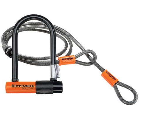 Kryptonite Evolution Mini-7 lock w/ Flex Cable - Retrogression Fixed Gear