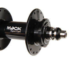 Mack Superlight high flange rear hub - black - Retrogression Fixed Gear