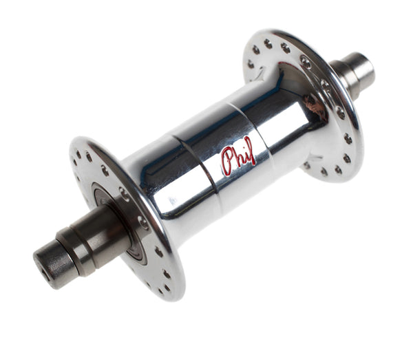 Phil Wood low flange front track hub - silver