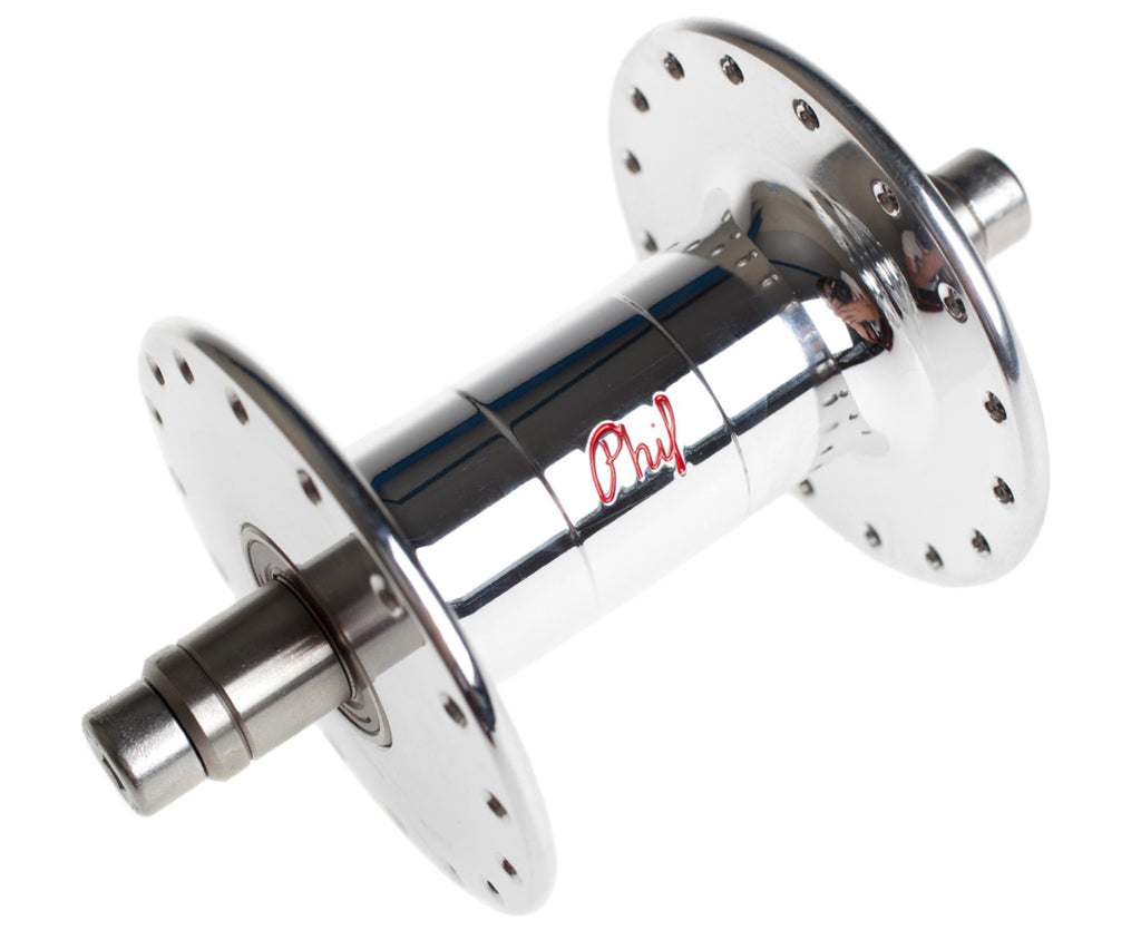 Phil Wood high flange front track hub - silver - Retrogression Fixed Gear