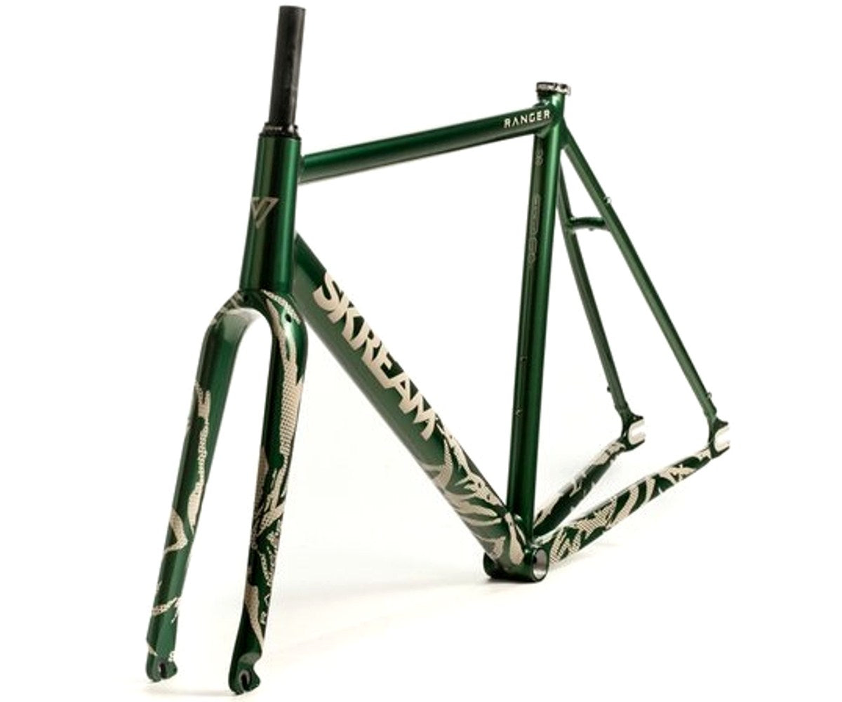 Skream Ranger frameset - green/bamboo - Retrogression Fixed Gear