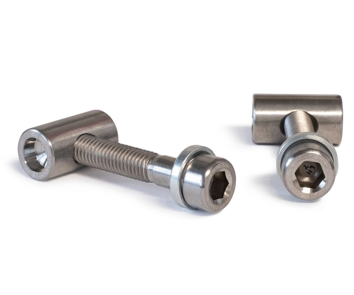 Lowrider Chrome Seat Post Clamp Bolt & Nut - Fits BMX, Cruiser, MTB & More